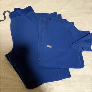 Figs Royal Blue Technical Top